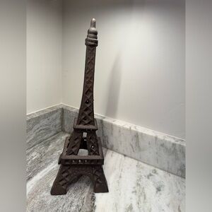 Cast Iron Rustic Brown Eiffel Tower Sculpture